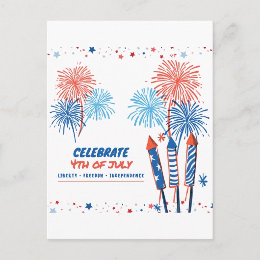 4. Juli  Postkarte (Vorderseite)