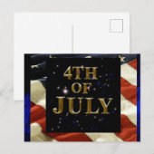 4. Juli Postkarte (Vorne/Hinten)