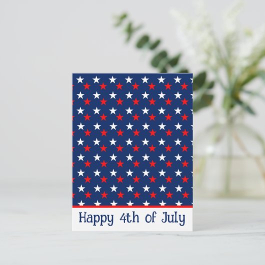4. Juli Postkarte (Stehend Vorderseite)