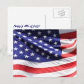 4. Juli Postkarte (Vorne/Hinten)