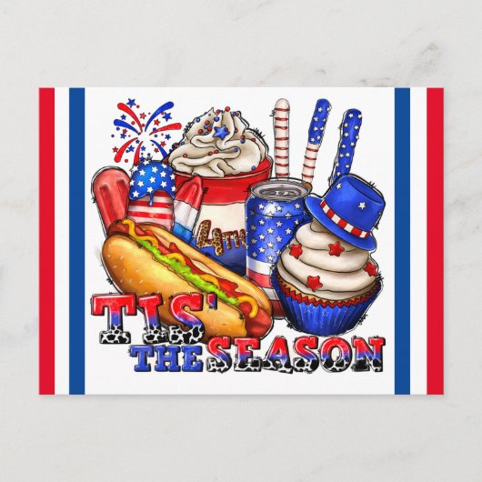 4. Juli  Postkarte (Vorderseite)