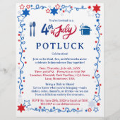 4. Juli Potluck Flyer (Vorne)