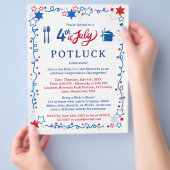 4. Juli Potluck Flyer (Hand)