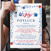 4. Juli Potluck  Flyer