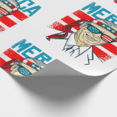 4. Juli Präsident biden merica Geschenkpapier (Ecke)