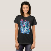 4. Juli Preppy Freiheitsstatue pustet T-Shirt (Vorne ganz)