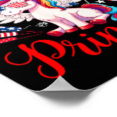 4. Juli Prinz Niedlich Unicorn Sungles US Flag Fi Poster