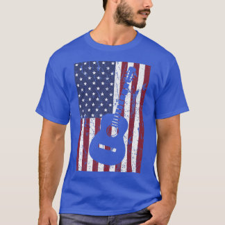 4. Juli Proud American Flag - Country Music Gu T-Shirt