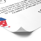 4. Juli Raten Sie das Baby Food Baby Shower Game Poster (Ecke)