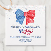 4. Juli Real Anwesen Sommer Pop mit Geschenktafeln Geschenkanhänger (Vorderseite)