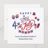 4. Juli Reales Anwesen Referendum Marketing Hausha Mitteilungskarte (Vorne/Hinten)