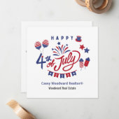 4. Juli Reales Anwesen Referendum Marketing Hausha Mitteilungskarte (Vorderseite/Rückseite Beispiel)