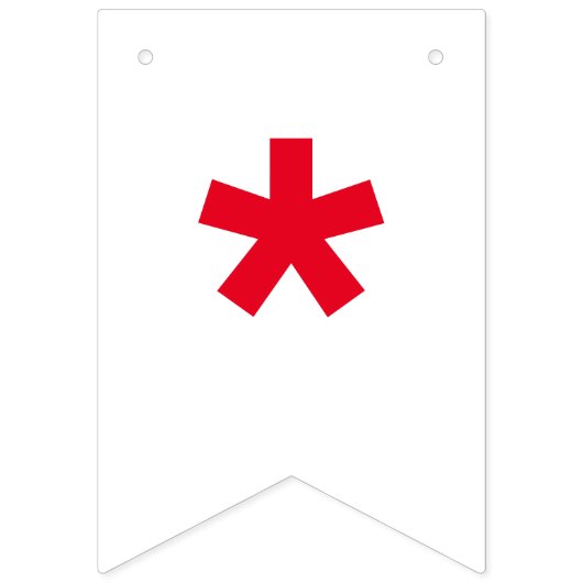 4. Juli Red White and Blue Celebrate Party Wimpelkette (Zweite Fahne)