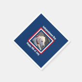 4. Juli Red, White, Blue Niedlich Dog Wear Scarf Serviette (Ecke)