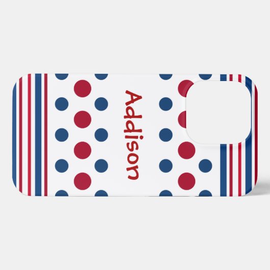 4. Juli Red White & Blue Patriotic iPhone Hülle (Rückseite (Horizontal))