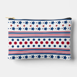 4. Juli Red White & Blue Patriotic klein Zubehörtasche