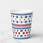 4. Juli Red White & Blue Patriotic Pappbecher (Rechts)