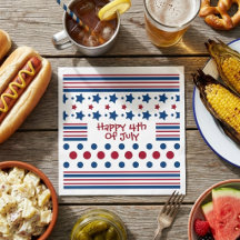 4. Juli Red White & Blue Patriotic