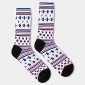 4. Juli Red White & Blue Patriotic Socken (Rechts)