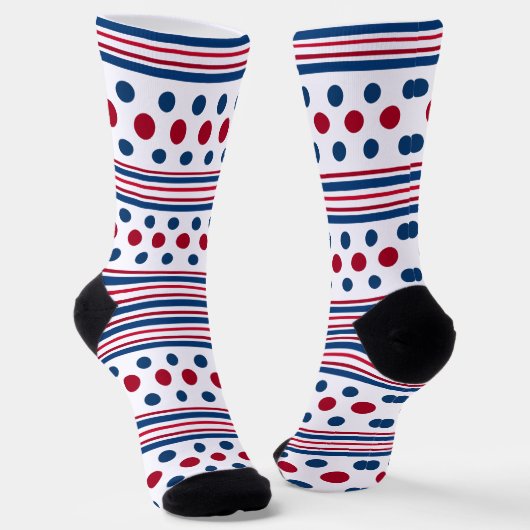 4. Juli Red White & Blue Patriotic Socken (Gewinkelt)