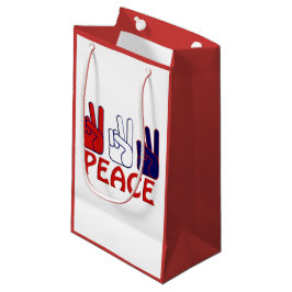 4. Juli Red White & Blue Peace SGB Kleine Geschenktüte