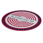 4. Juli Red White Blue Schneidebrett (Ecke)