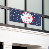 4. Juli Red White Blue Stars Banner (Äußeres Gebäude)