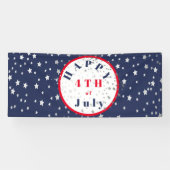 4. Juli Red White Blue Stars Banner (Horizontal)
