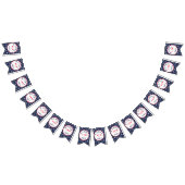 4. Juli Red White Blue Stars Wimpelkette (Alle)