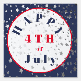 4. Juli Red White Blue Stars Yard Gartenschild