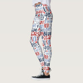 4. Juli Red White Blue w Stars Quality Leggings (Links)