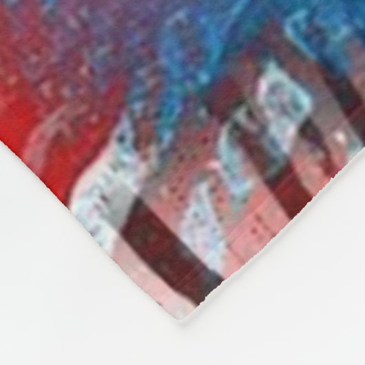 4. Juli Red White und Blue Fleecedecke (Ecke)