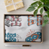 4. Juli Red White und Blue for Arts & Crafts Seidenpapier (Geschenk)