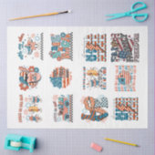 4. Juli Red White und Blue for Arts & Crafts Seidenpapier (Basteln)