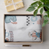 4. Juli Red White und Blue for Arts & Crafts Seidenpapier (Geschenk)