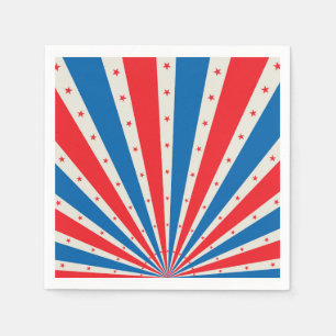 4. Juli Retro US Flagge Napkins Serviette