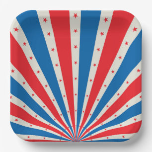 4. Juli Retro US Flagge Paper Teller