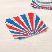 4. Juli Retro US Flagge Paper Teller Untersetzer (angewinkelt)
