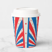 4. Juli Retro US Flagge Pappbecher (Links)