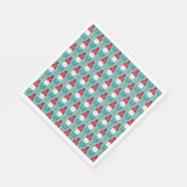 4. Juli Rocket Pop Patriotic Popsicle Red Blue Serviette (Ecke)