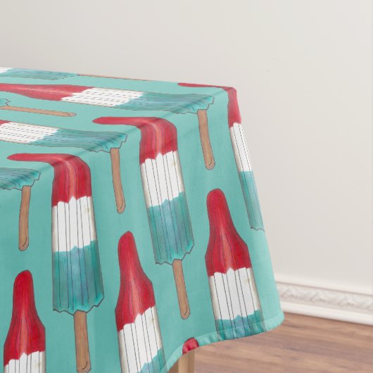 4. Juli Rocket Pop Patriotic Popsights Print Tischdecke (Beispiel)