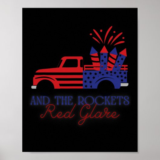 4. Juli Rockets Red Glare Independence Day Par Poster (Vorne)