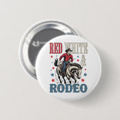 4. Juli Rodeo Cowboy Button (Vorne & Hinten)