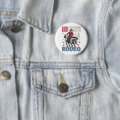 4. Juli Rodeo Cowboy Button (Beispiel)