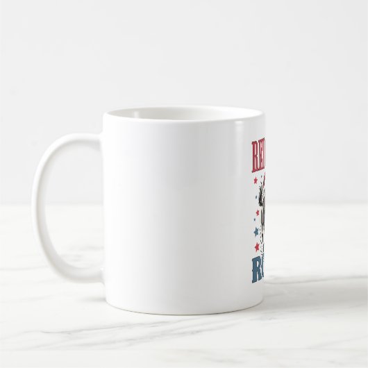 4. Juli Rodeo Cowboy Kaffeetasse (Links)