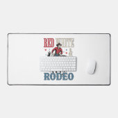 4. Juli Rodeo Cowboy Schreibtischunterlage (Tastatur & Maus)