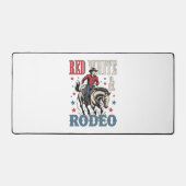 4. Juli Rodeo Cowboy Schreibtischunterlage (Vorderseite)