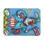 4. JULI ROOSTER, FEINDLICHE PATRIOTISCHE KÜCHE MAGNET (Horizontal)