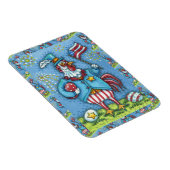 4. JULI ROOSTER, FEINDLICHE PATRIOTISCHE KÜCHE MAGNET (Rechte Seite)