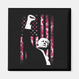 4. Juli Rosa Camo Tarnmuster Us Flagge Faust Kampf Magnet